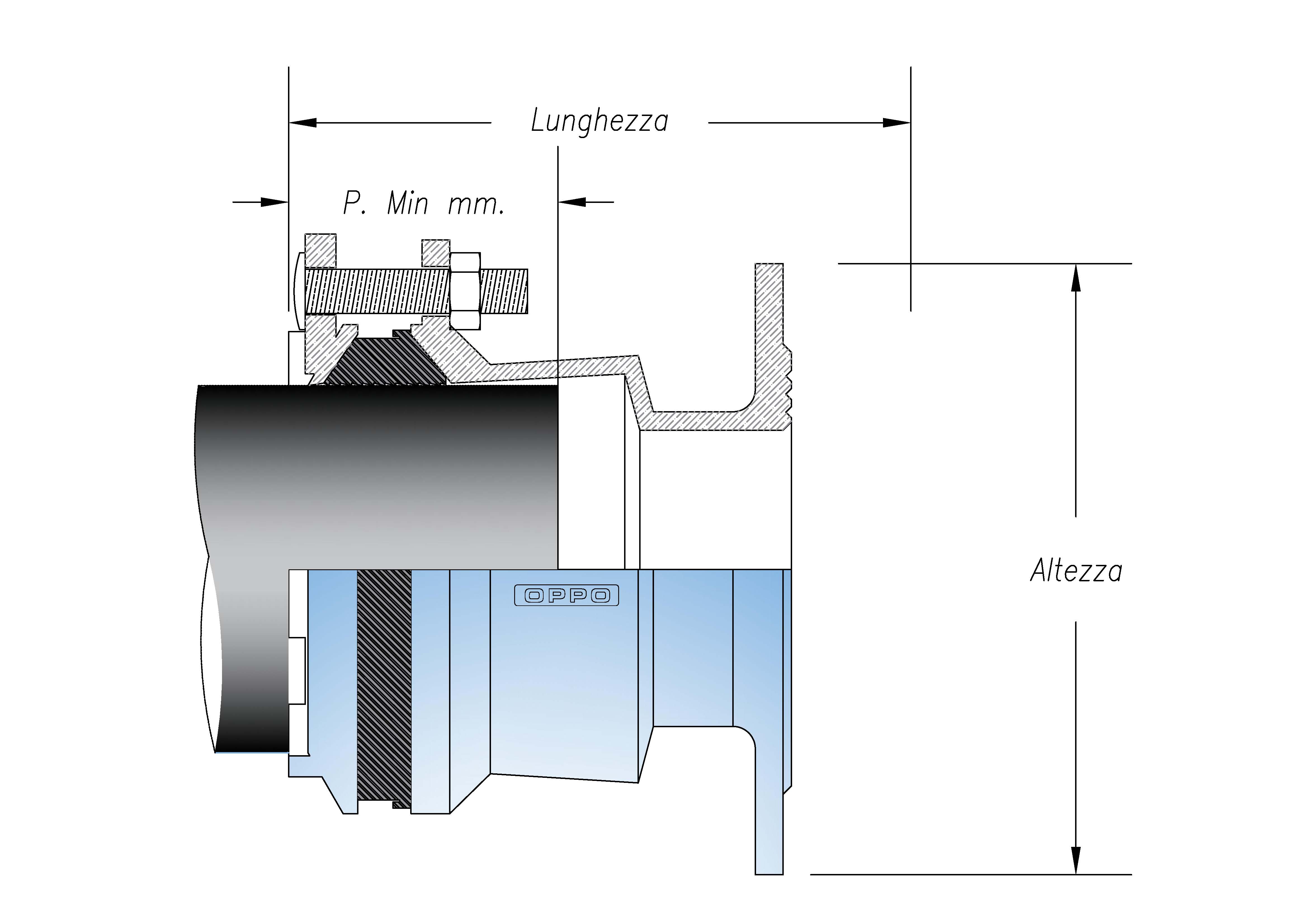 Manicotto Vega-Grip Manicotto Vega-Grip flangiato